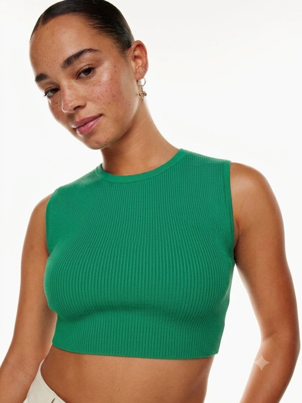 Babaton Sculpt Knit Muscle Cropped Tank (126)